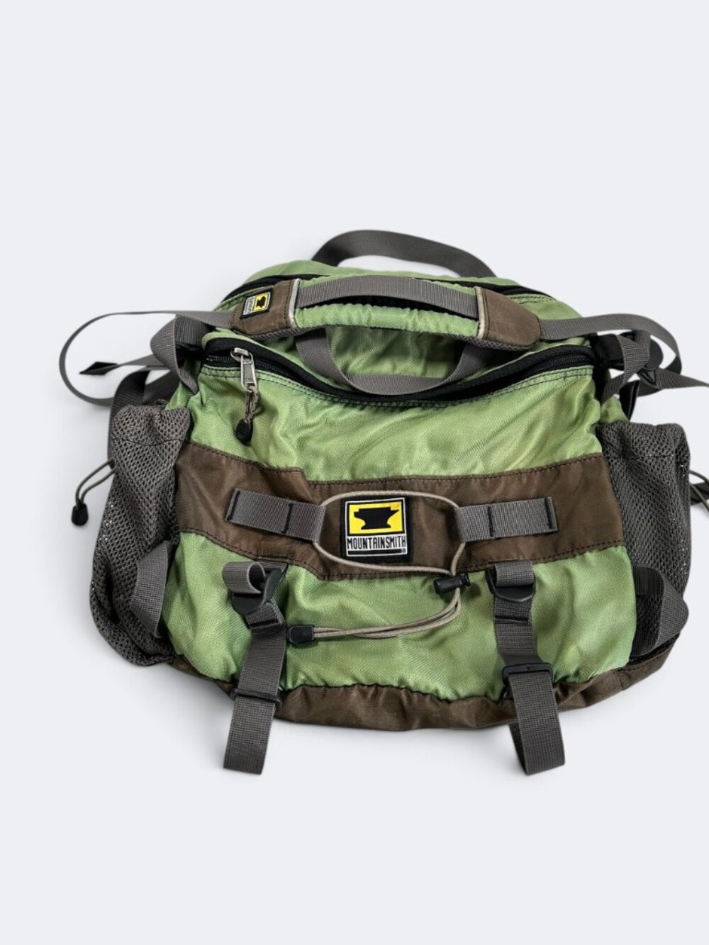 Vintage Mountainsmith Green Brown Lumbar Hiking Pack